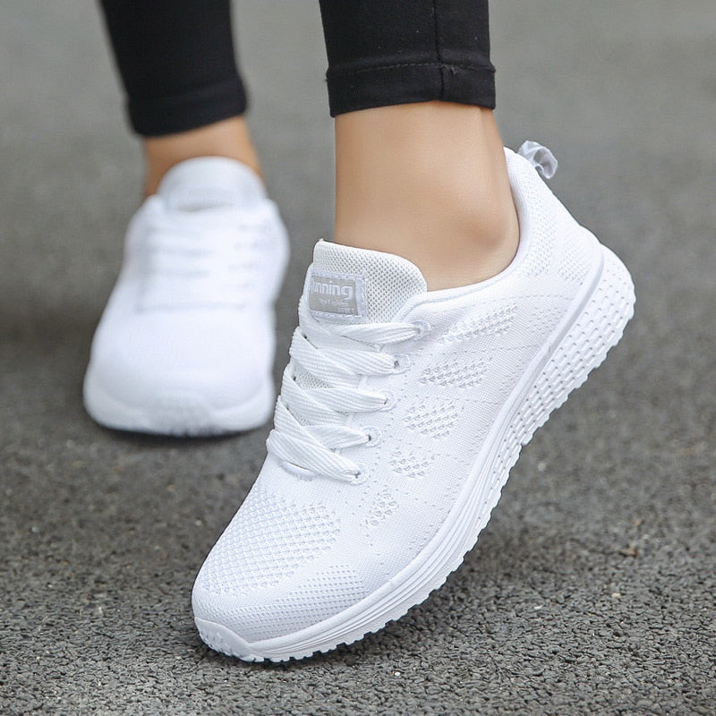 Breathable White Sneakers