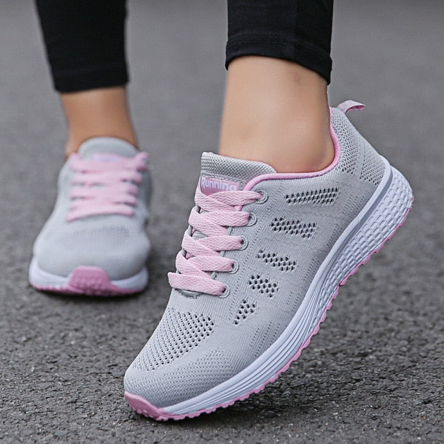 Breathable White Sneakers